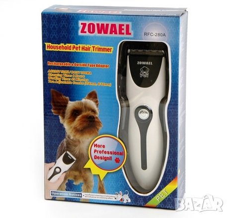 Машинка за подстригване на домашни любимци ZOWAEL RFC-280A, снимка 11 - За кучета - 37459970