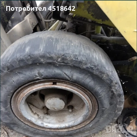 Бандажни гуми с джанти от мотокар Кларк Clark 6.50 x 10 и 7.00 - 12, снимка 3 - Гуми и джанти - 51947370