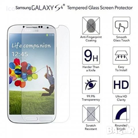 Удароустойчив стъклен протектор за samsung galaxy S4 I9500 I9502 I9505 I9506 I9515, снимка 3 - Фолия, протектори - 38820880