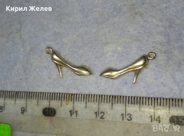 Две ЕЛЕГАНТНИ СРЕБЪРНИ ДАМСКИ ПАНТОФКИ ОБУВКИ - АРТ ВИСУЛКИ 40055, снимка 11 - Бижутерийни комплекти - 42380572