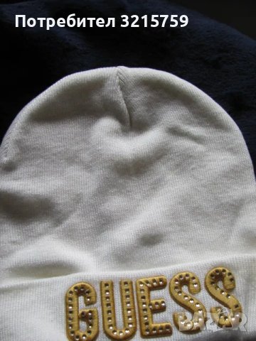 Нова с етикет Оригинална дамска шапка ,бяла ,марка GUESS, снимка 8 - Шапки - 48929817
