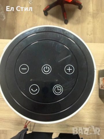 Вентилаторна печка 2-в-1 с керамичен нагревател, осцилация 60°, дистанционно и LED дисплей, снимка 12 - Отоплителни печки - 53879781