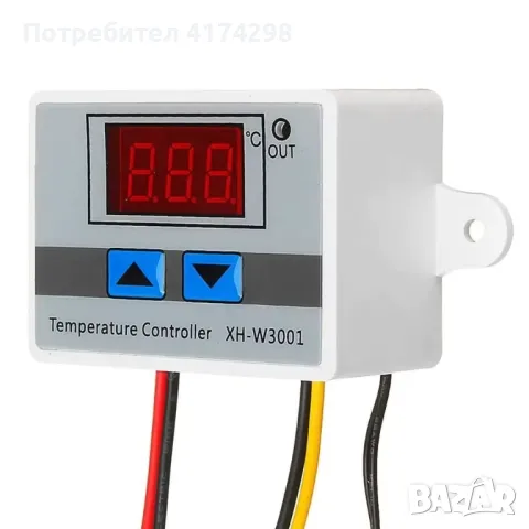 XH-W3001цифров дисплей LED микрокомпютърен термометър термометър за гореща и студена температ, снимка 4 - Друга електроника - 50277236