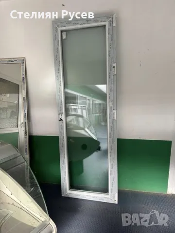 нова ПВЦ PVC дограма врата 240/80см trocal - цена 270 лв - 1 стъкло , 4 сезона стъклопакет НОВА     , снимка 1