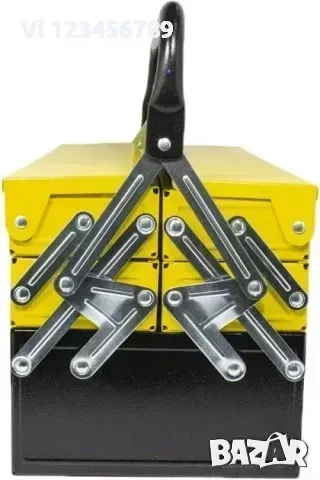 Метален куфар с инструменти 60ч. WMC, снимка 2 - Куфари с инструменти - 51470501