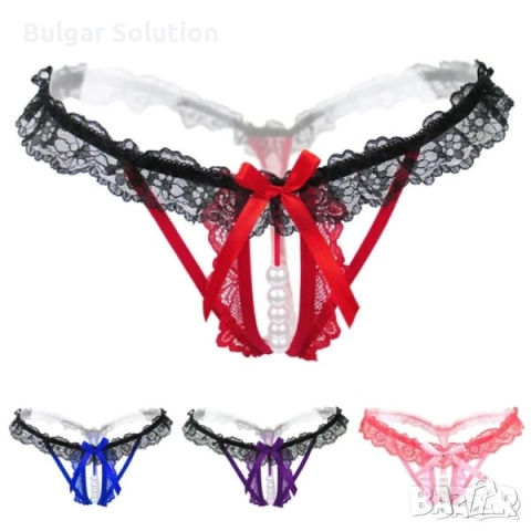 Еротично и секси дамско бельо. Бикини и прашки с перли