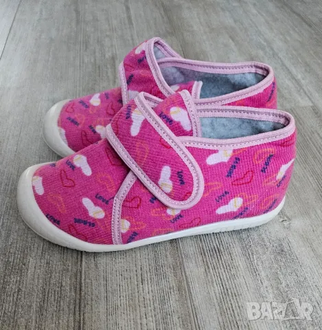 Топли зимни детски розови пантофи Беко 31-32 номер