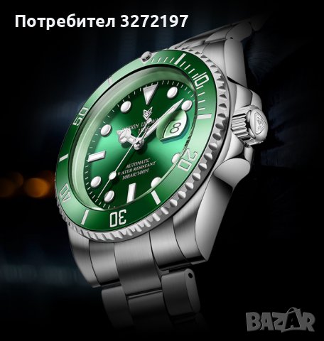 2022 LIGE автоматичен часовник за гмуркане 100 ATM, снимка 16 - Мъжки - 40849702