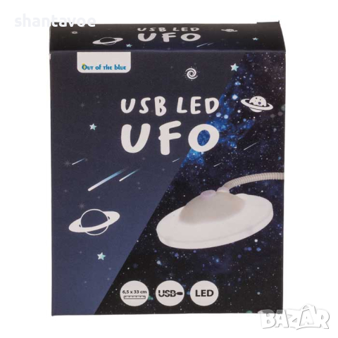 USB лампа летяща чиния с LED светлина, снимка 5 - Лед осветление - 44603048