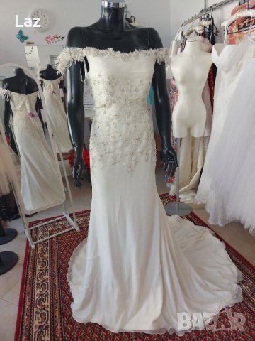 луксозна сватбена булчинска рокля, снимка 3 - Сватбени рокли - 37697596