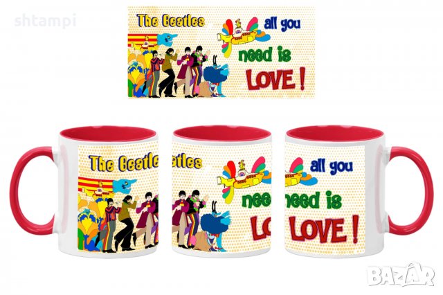 Чаша Beatles 12,Керамична Чаша, Кафе Чай, Игра,Изненада,Подарък,Повод,Празник,Рожден Ден, снимка 5 - Чаши - 38508675