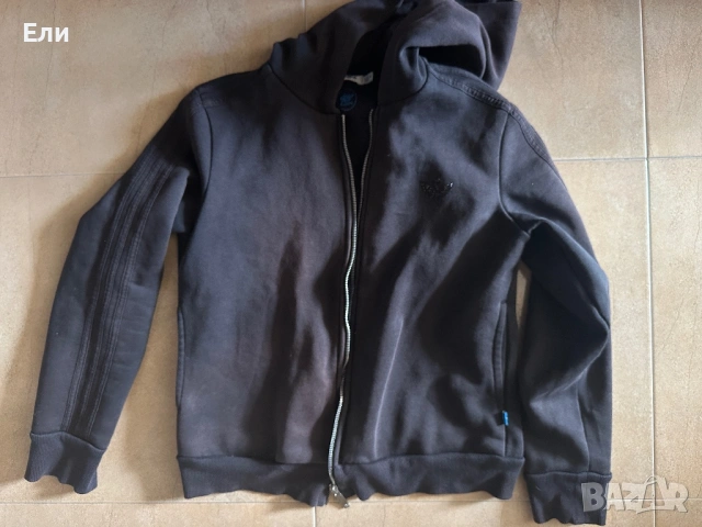 Adidas поларено горнище  с качулкa