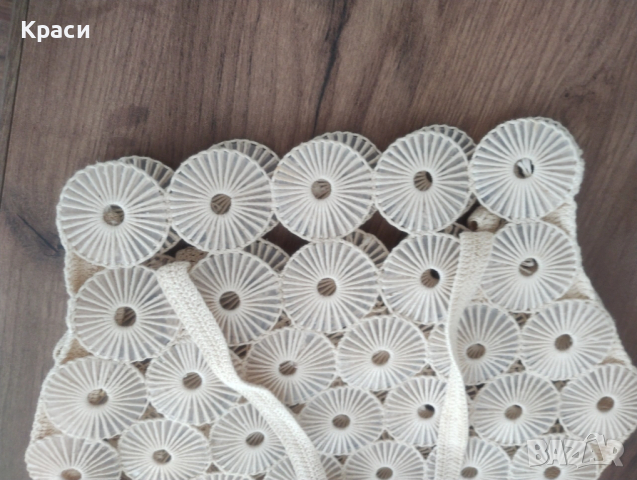 Елегантна дамска лятна плетена чанта., снимка 3 - Чанти - 54012956