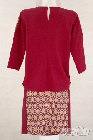 Комплект от пола и блуза в бордо Margo Collection - L, снимка 4 - Костюми - 17281219