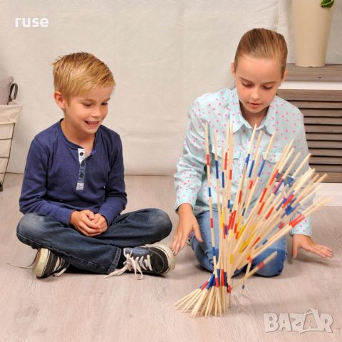НОВИ! Дървено микадо XXL 50 см 41 пръчки, снимка 5 - Образователни игри - 37266702