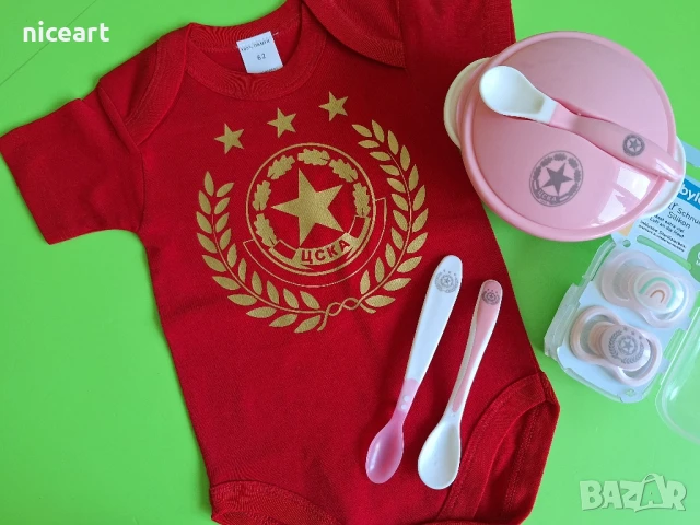 Боди на ЦСКА , снимка 3 - Бодита за бебе - 51296876