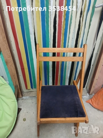 Ретро сгъваем стол, снимка 3 - Столове - 51488553