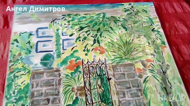 Акварел картина подписан , снимка 7 - Картини - 39097236