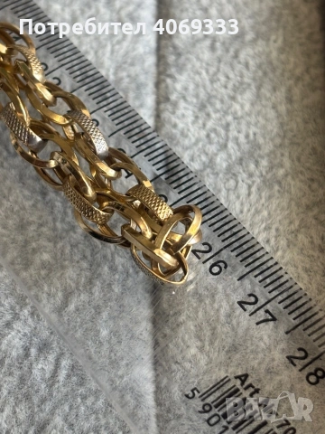 Златно колие 12.2 гр 14к 52см, снимка 8 - Колиета, медальони, синджири - 54172375