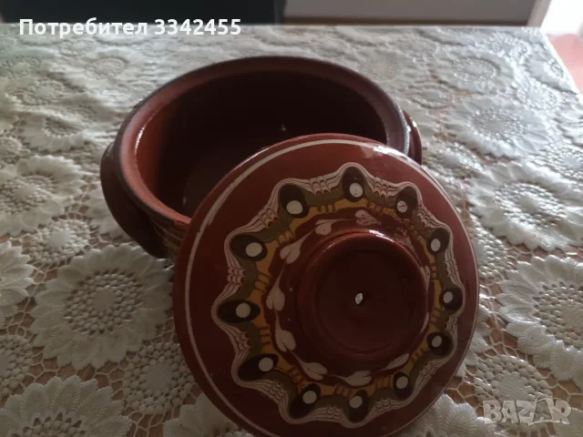 Керамични съдове 3 броя, снимка 4 - Антикварни и старинни предмети - 51623130