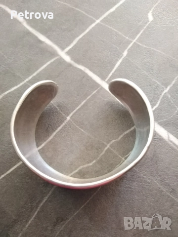 Масивна сребърна гривна MEXICO, снимка 2 - Гривни - 51506695