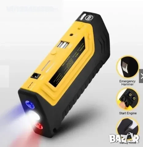 Джъмп стартер за кола/комплект стартерно устройство и компресор, снимка 4 - Аксесоари и консумативи - 52261702