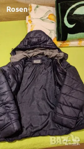 Продавам:Детско яке S'WEST ватирано тъмносиньо почти ново. , снимка 2 - Детски якета и елеци - 47955558