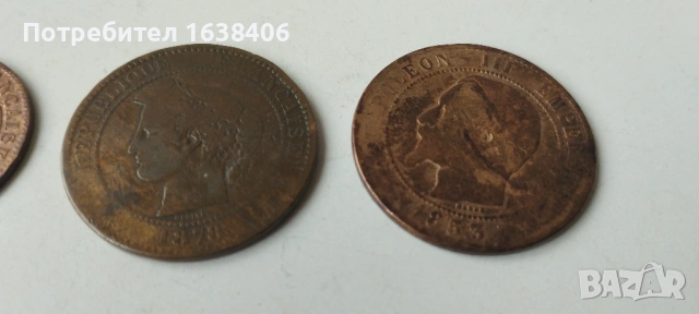 Френски монети., снимка 3 - Нумизматика и бонистика - 53902309