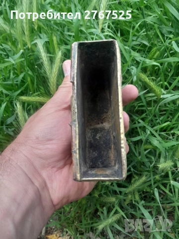 Стара паласка фишеклък кутийка барутница пищов пушка, снимка 3 - Колекции - 51506155