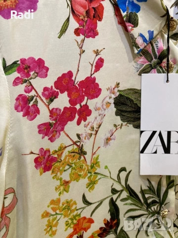 Нова сатенирана риза M ZARA, снимка 7 - Ризи - 54011209