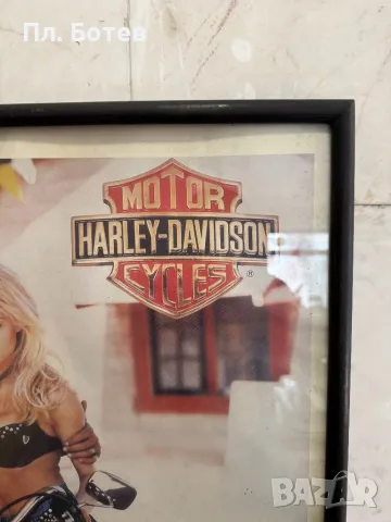 Стар плакат на Harley Davidson, снимка 4 - Колекции - 48278344
