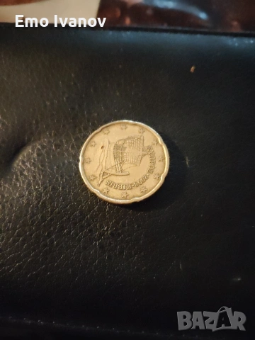 Chipre 20 céntimos 2008 Barco de Kyrenia, снимка 3 - Нумизматика и бонистика - 53290548