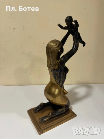 Уникална бронзова фигура/статуя, снимка 6 - Други ценни предмети - 54140045