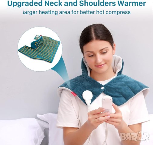 Отопляема обвивка за врата и раменете Comfytemp, с 9 нива на нагряване, снимка 4 - Друга електроника - 44323853