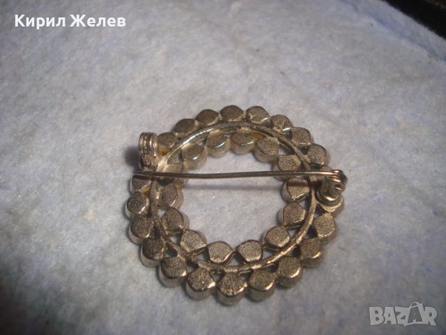 ПРЕКРАСНА ПОСРЕБРЕНА ВИНТИДЖ АРТ ДЕКО СТАРА БРОШКА с БОХЕМСКИ КРИСТАЛИ 20713, снимка 8 - Антикварни и старинни предмети - 37715787