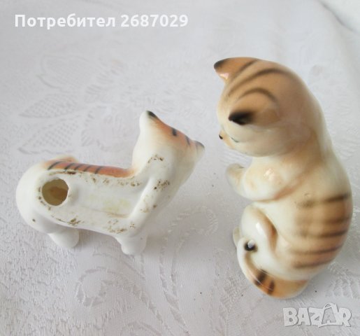 2 бр котки котета котка коте фигура статуетка, снимка 6 - Статуетки - 31623475