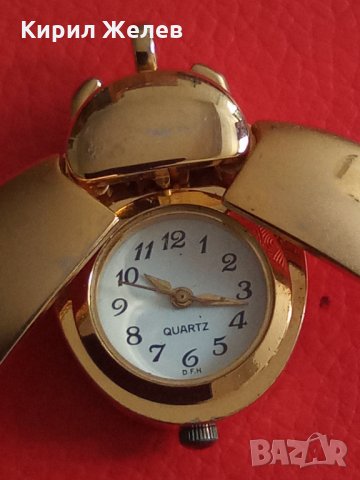 ПОЗЛАТЕНА БРОНЗОВА КАЛИНКА - ЧАСОВНИК АРТ МЕДАЛЬОН МНОГО КРАСИВ 21911, снимка 15 - Дамски - 32776885