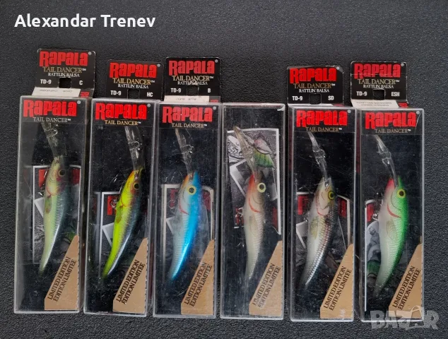 Воблери Rapala TD,TDD,STD, снимка 2 - Екипировка - 55713756