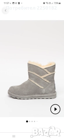 Bearpaw апрески естествен велур!, снимка 11 - Дамски боти - 53135828