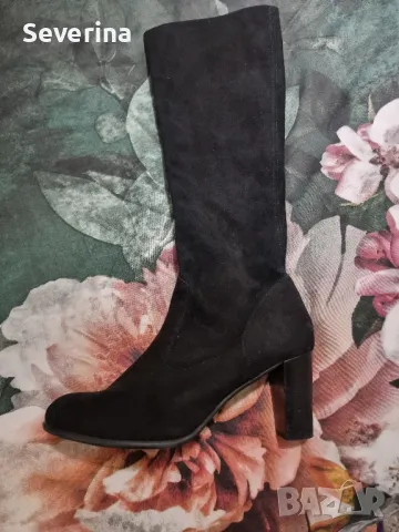  Mannori luxury *Ест. ластичен велур нови ботуши 40 н., снимка 6 - Дамски ботуши - 48730844