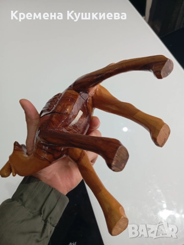 Дървена камила масив, снимка 10 - Статуетки - 52456570