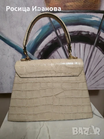 VERA "Fage" - Луксозна Италианска Чанта от Естествена Кожа, снимка 4 - Чанти - 50760259