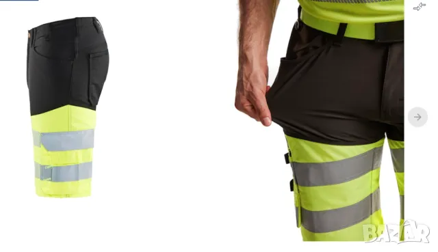 BLAKLADER 1541-1811 Stretch стреч работни къси панталони размер М-48, снимка 3 - Къси панталони - 49980297