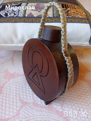 Дървена бъклица със стъклен контейнер 100мл., снимка 8 - Други - 49879785