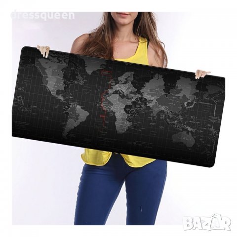2118 Геймърска подложка за бюро с принт Карта на света, снимка 8 - Геймърски - 37356729