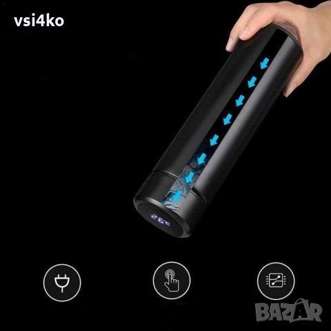 Смарт Термо чаша с LED дисплей, снимка 7 - Термоси - 34604472