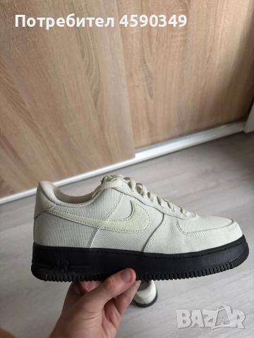 Nike Air Force 1 - оригинални и нови в бежов и черен цвят, снимка 7 - Спортни обувки - 52891890