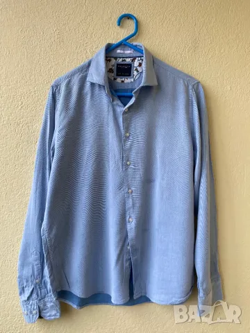 Светлосиня риза - Л, снимка 4 - Ризи - 50437391