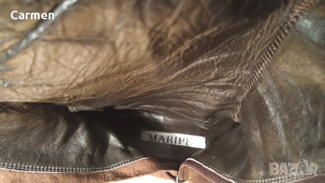 Maripé италиански ботуши от естествена кожа /набук, снимка 2 - Дамски ботуши - 31277805