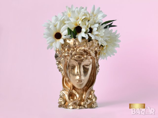 Модерна кашпа за цветя / Подарък за жена / Декоративна кашпа във формата на бюст / Подарък за дома, снимка 6 - Декорация за дома - 40521735